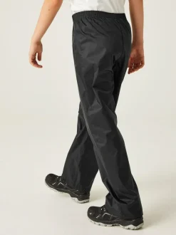 Regatta Kids Pack It Waterproof Overtrousers Black Online