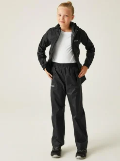 Regatta Kids Pack It Waterproof Overtrousers Black Online