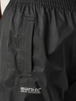Regatta Kids Pack It Waterproof Overtrousers Black Online