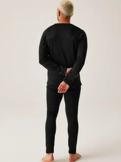 Regatta Black Thermal Base Layer Set Discount