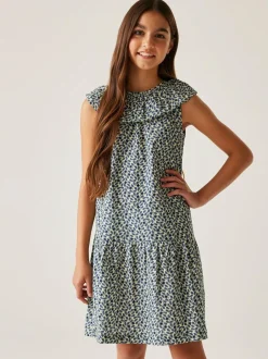 Regatta Girls 100% Cotton Orla Kiely Playsuit Blue Sale