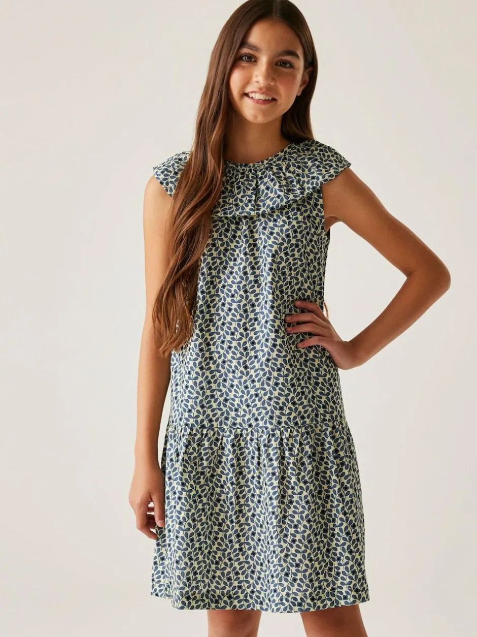 Regatta Girls 100% Cotton Orla Kiely Playsuit Blue Sale