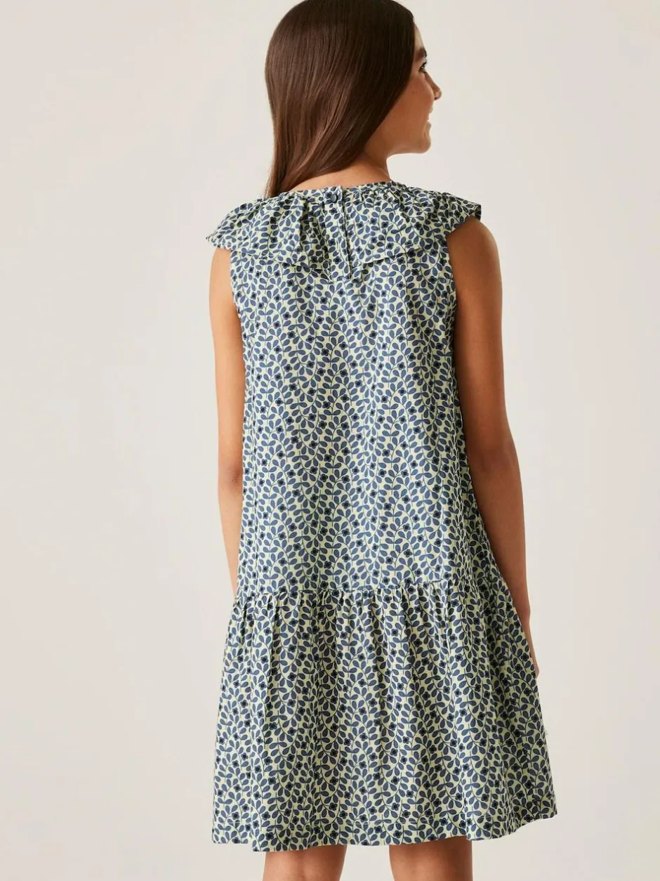 Regatta Girls 100% Cotton Orla Kiely Playsuit Blue Sale