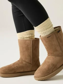 Regatta Brown Risley Mid Length Cosy Faux Fur Lined Waterproof Boots Best