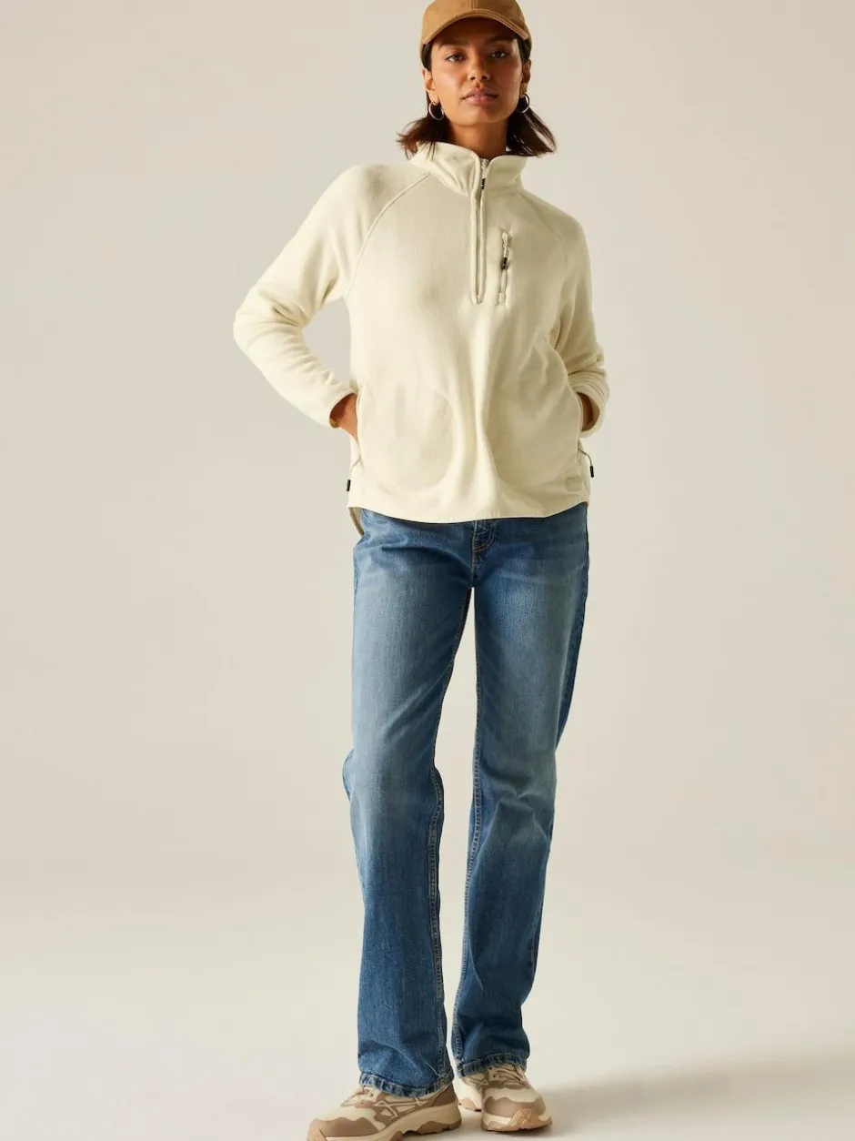 Regatta Womens Frankie Half Zip Fleece Cream Online