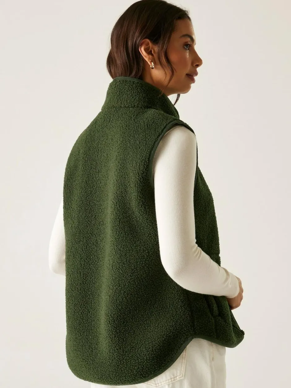 Regatta Frankie Borg Bodywarmer Fleece Green Outlet