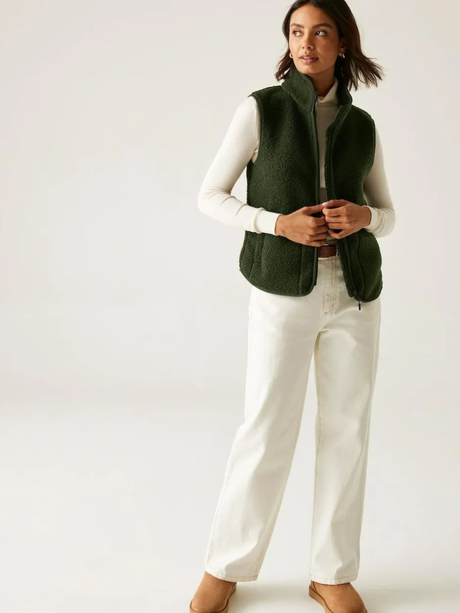 Regatta Frankie Borg Bodywarmer Fleece Green Outlet