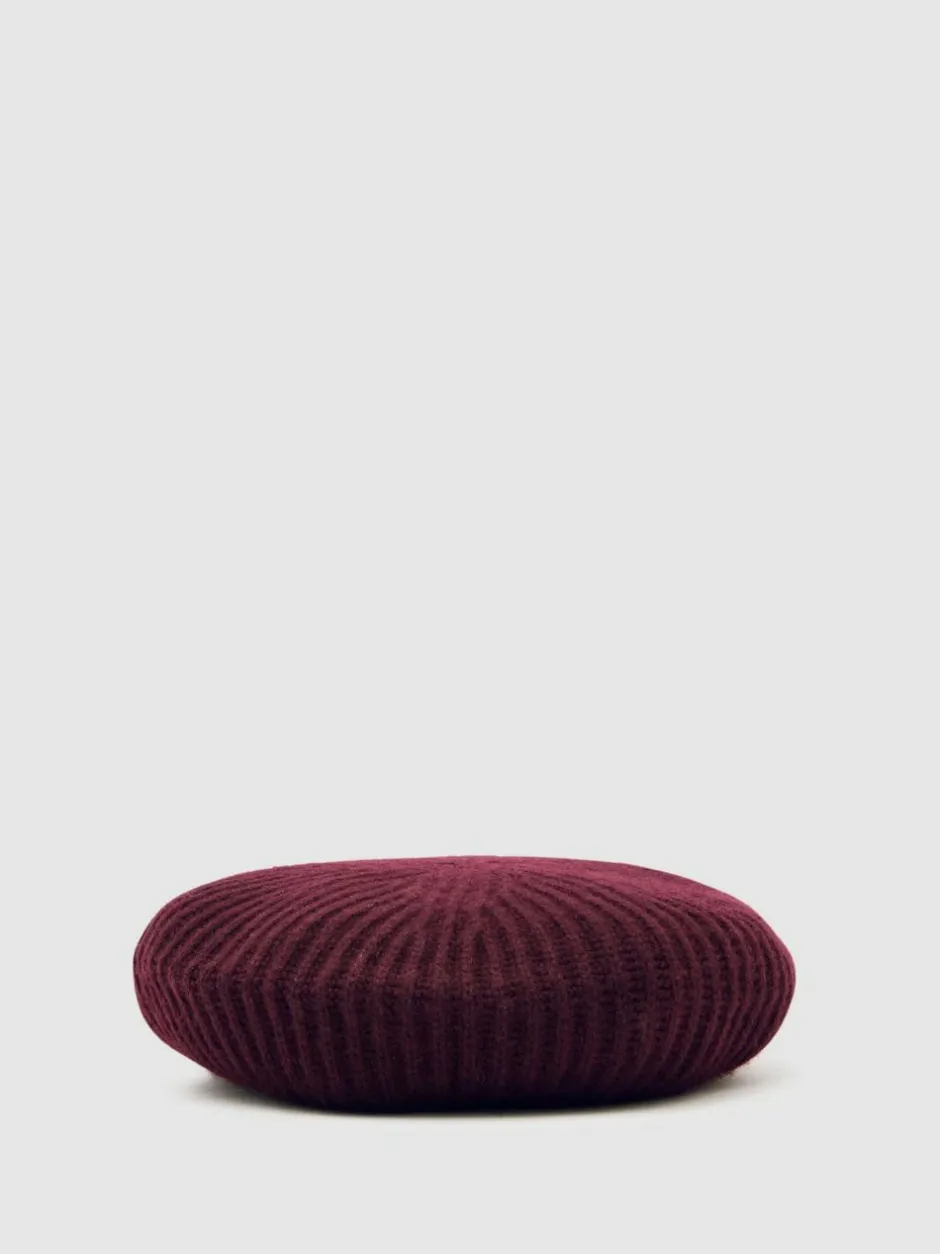Reiss Berry Beatrice 13-14 yrs Wool Blend Rib Knit Beret With Cashmere Discount