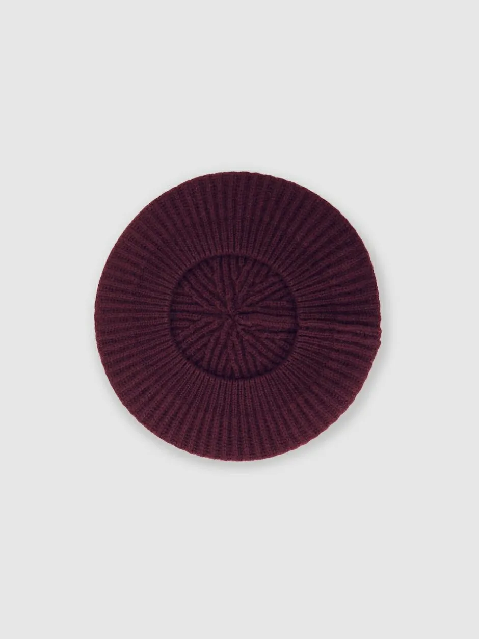 Reiss Berry Beatrice 13-14 yrs Wool Blend Rib Knit Beret With Cashmere Discount