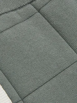 Reiss Barbor 3-9 yrs Tipped Knit Stitch-Detail Shorts Dark Sage Green Online