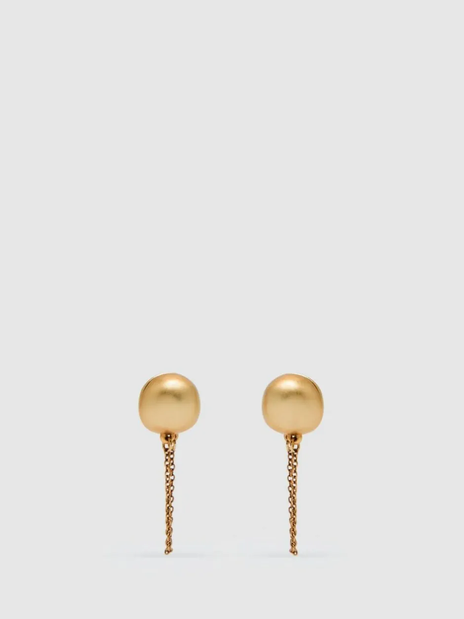 Reiss Gold Demi Double Stud Earrings Online