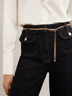 Reiss Gold Georgia Chain-Link Belt Sale
