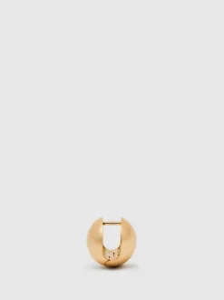 Reiss Pollie Polished Ball Huggie Earrings Gold Outlet