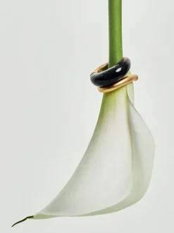 Reiss Gold Samira Tone Scoop Enamel Hoop Earrings Sale