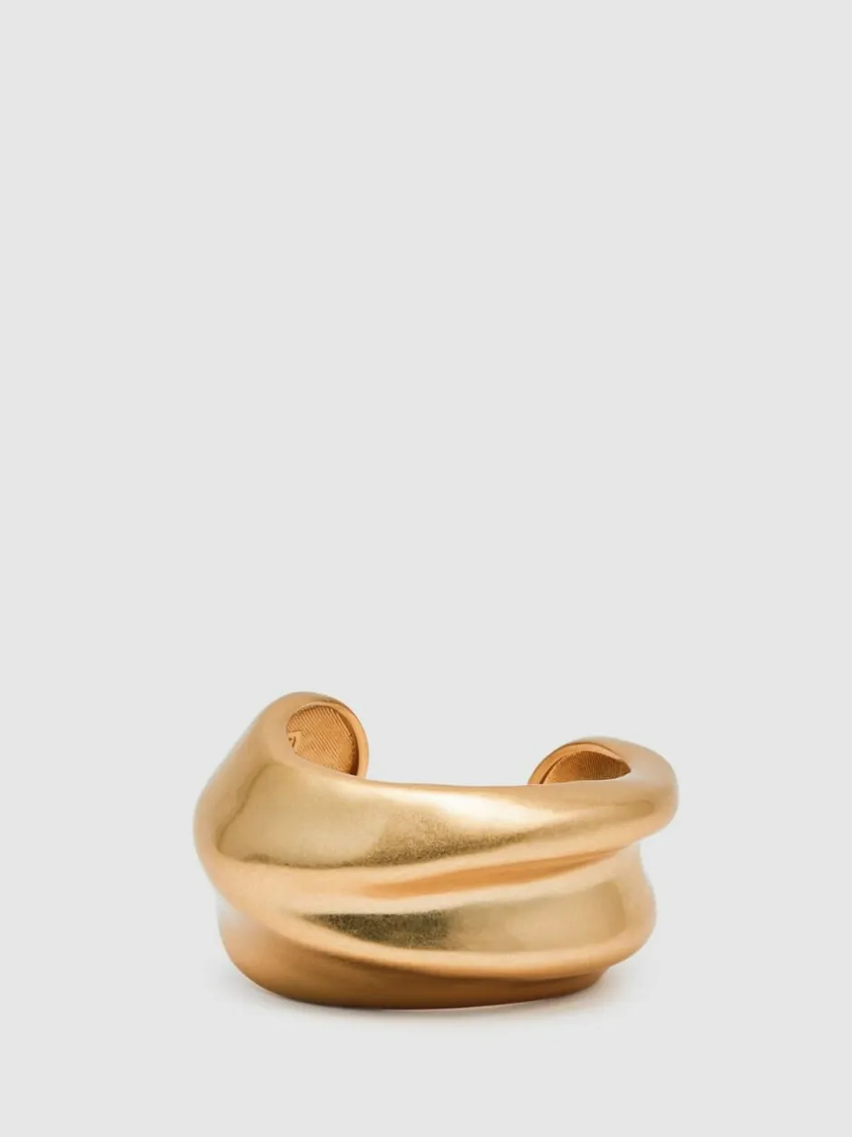 Reiss Gold Tone Sara Sculptural Cuff Clearance