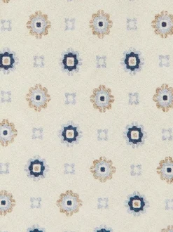 Reiss Cosimo Silk Floral-Medallion Tie Ivory New