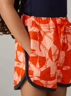 Reiss Multi Josanna 9-13 yrs Cotton Graphic-Print Quilted Shorts