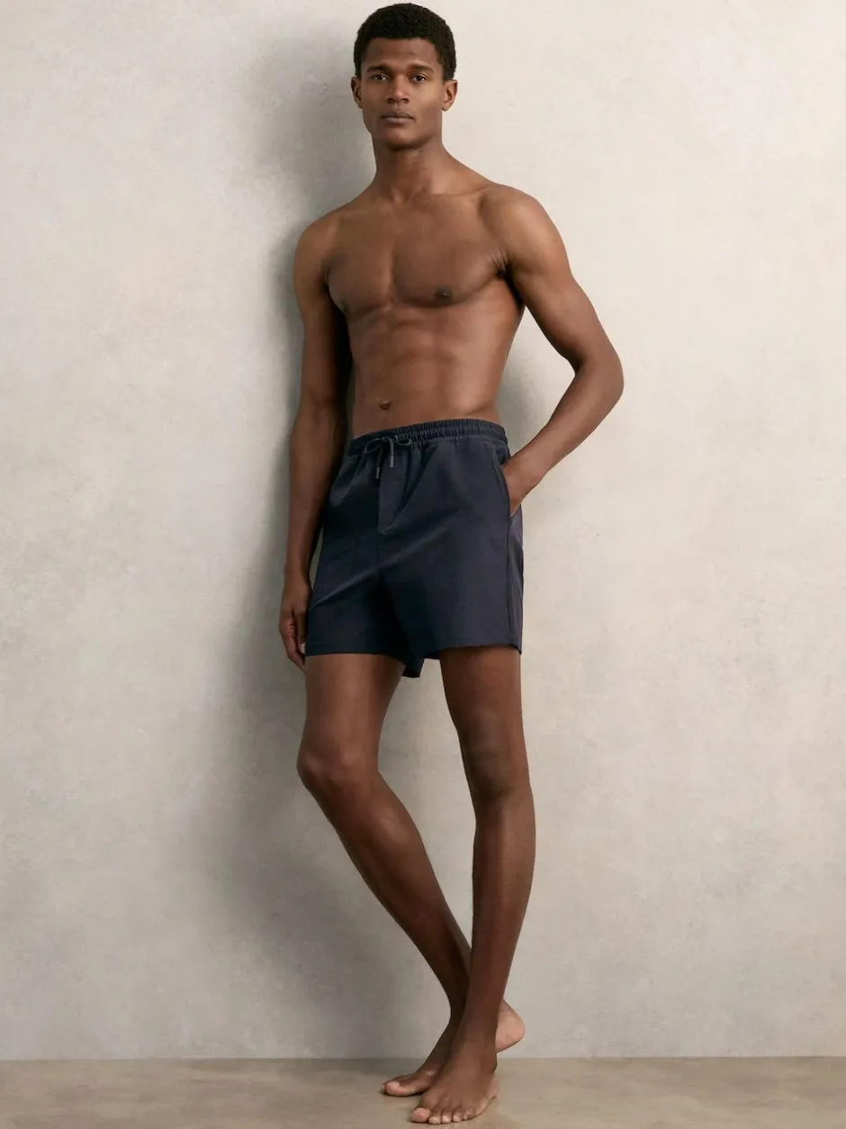 Reiss Navy Cliff Drawstring Swim Shorts Hot