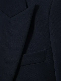 Reiss Gabi Tailored Single Breasted Suit Blazer Navy New