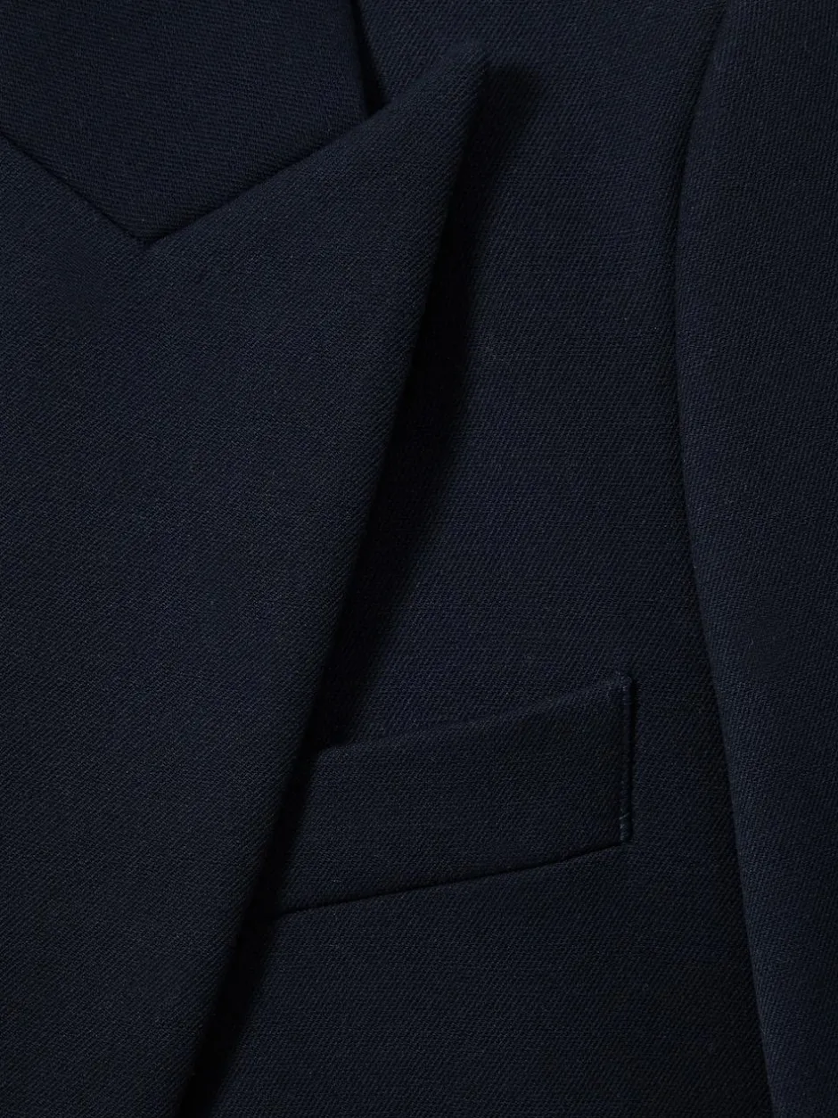 Reiss Gabi Tailored Single Breasted Suit Blazer Navy New