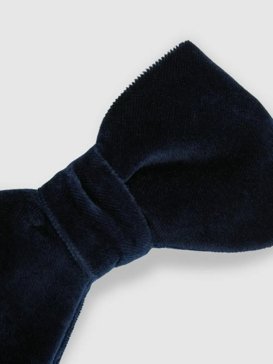Reiss Navy Hike Velvet Bow Tie Online