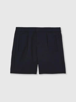 Reiss Sussex 3-9 yrs Relaxed Drawstring Shorts Navy Online
