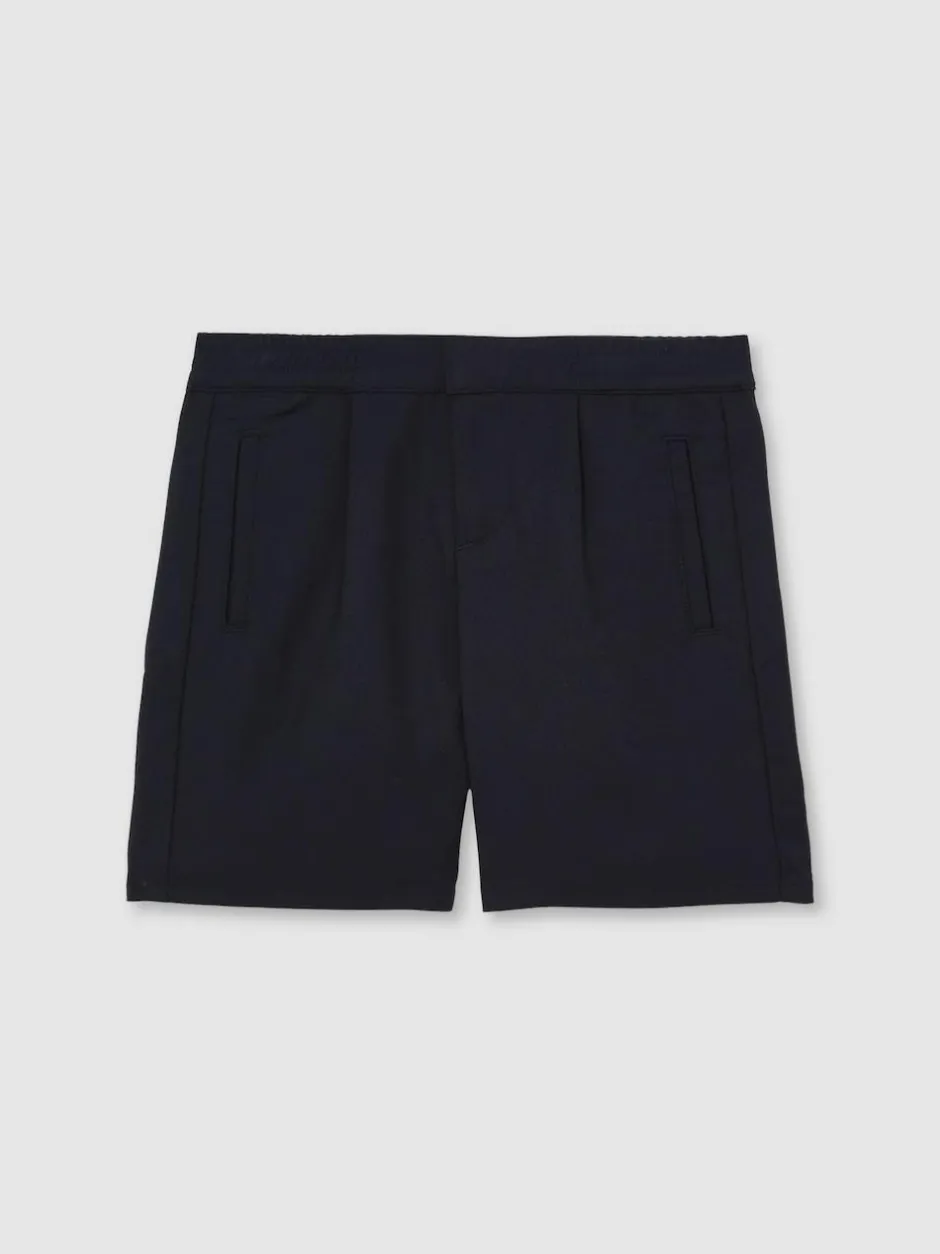 Reiss Sussex 3-9 yrs Relaxed Drawstring Shorts Navy Online
