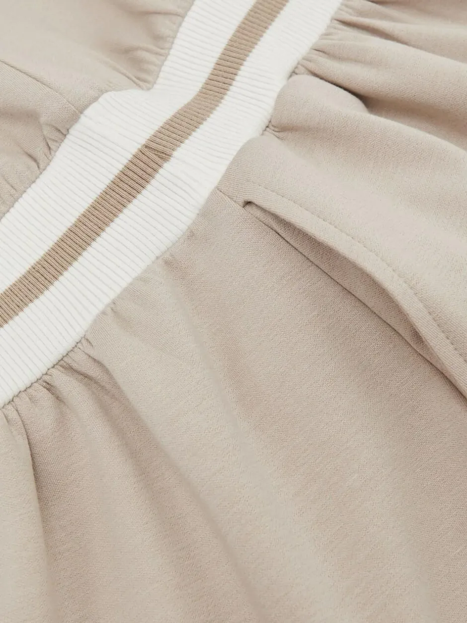 Reiss Neutral Giovanna 13-14 yrs Stripe-Trim Sweatshirt Dress Online