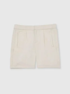 Reiss Sussex 3-9 yrs Relaxed Drawstring Shorts Off White Online