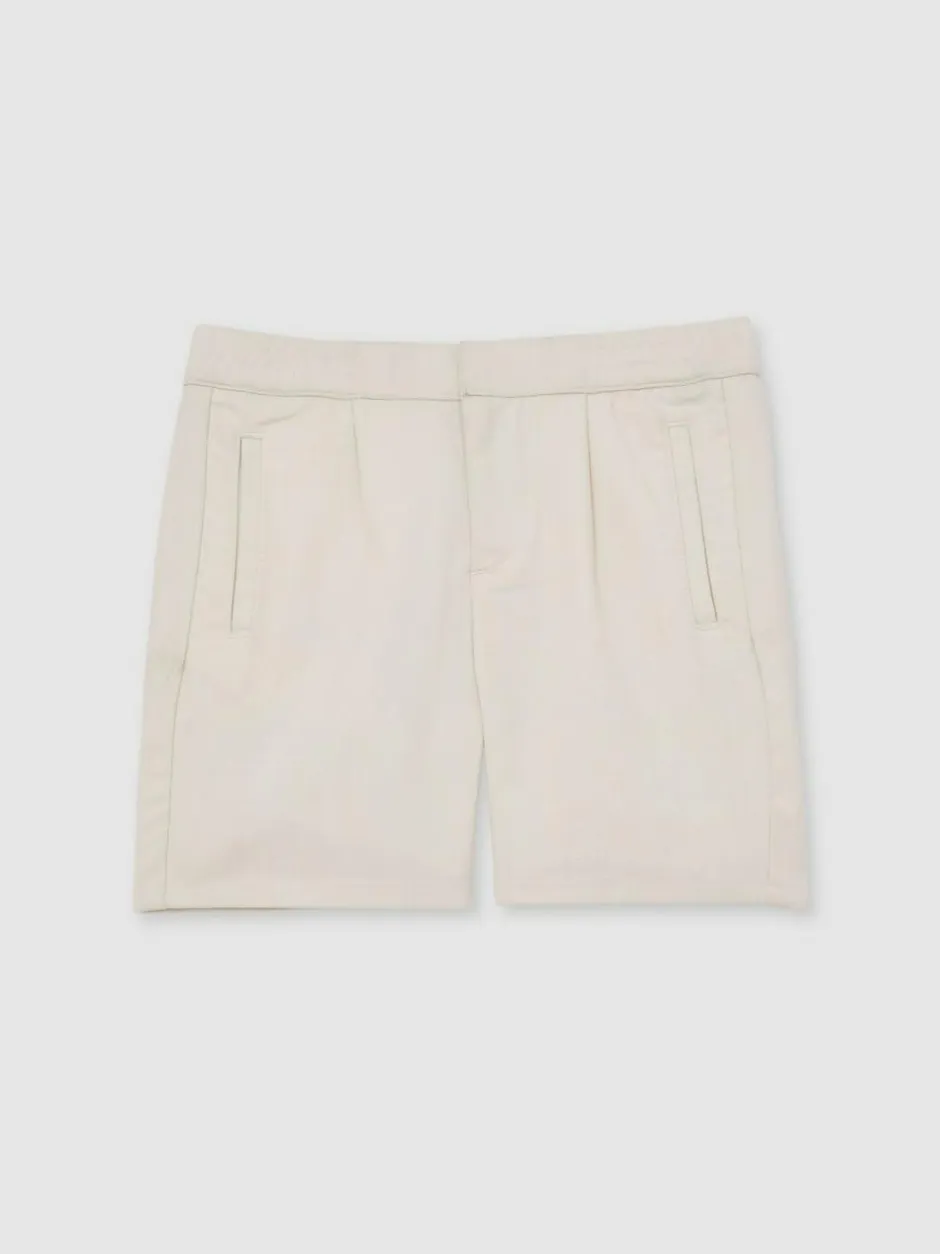 Reiss Sussex 3-9 yrs Relaxed Drawstring Shorts Off White Online