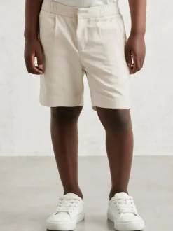 Reiss Sussex 3-9 yrs Relaxed Drawstring Shorts Off White Online