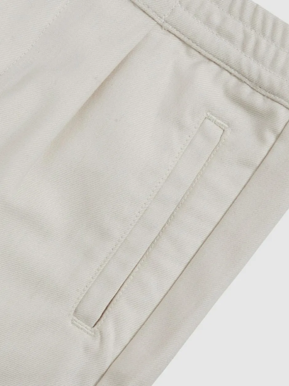 Reiss Sussex 3-9 yrs Relaxed Drawstring Shorts Off White Online