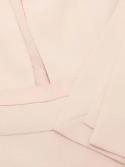 Reiss Pale Pink Evora Plunge-Neck Split-Sleeve Jumpsuit Best