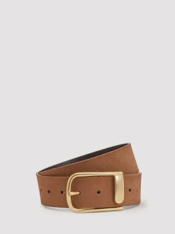 Reiss Iyla Suede Half Keeper Belt Tan Best