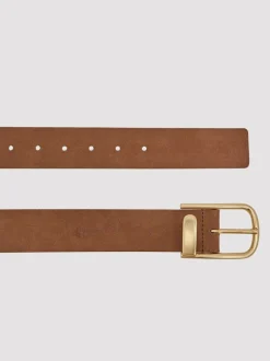 Reiss Iyla Suede Half Keeper Belt Tan Best