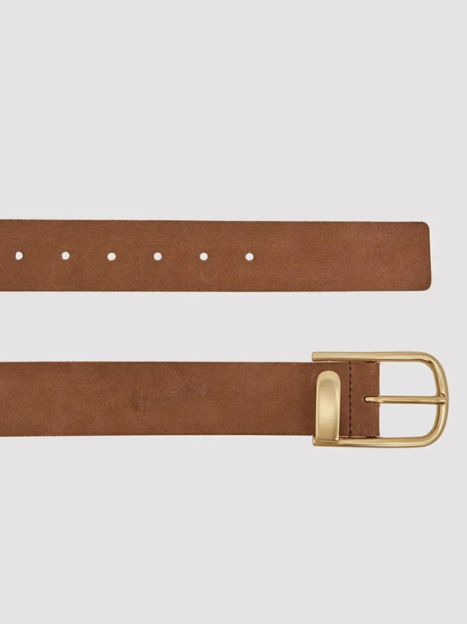 Reiss Iyla Suede Half Keeper Belt Tan Best