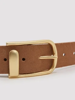 Reiss Iyla Suede Half Keeper Belt Tan Best