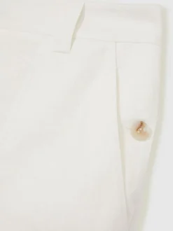Reiss Ashby Linen Shorts White Hot