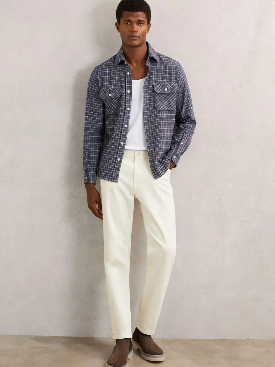 Reiss Jaden Stretch-Cotton Ribbed Vest White Sale