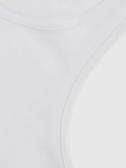 Reiss Jaden Stretch-Cotton Ribbed Vest White Sale