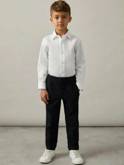 Reiss Remote 9-13 yrs Slim-Fit Cotton Shirt White Hot