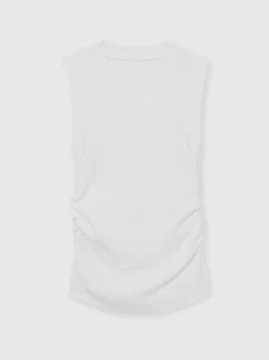 Reiss Trudy 4-9 yrs Ruched Vest Top White New