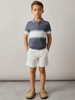 Reiss Wicket 3-9 yrs Cotton Chino Shorts with Stretch White New