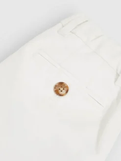 Reiss Wicket 3-9 yrs Cotton Chino Shorts with Stretch White New