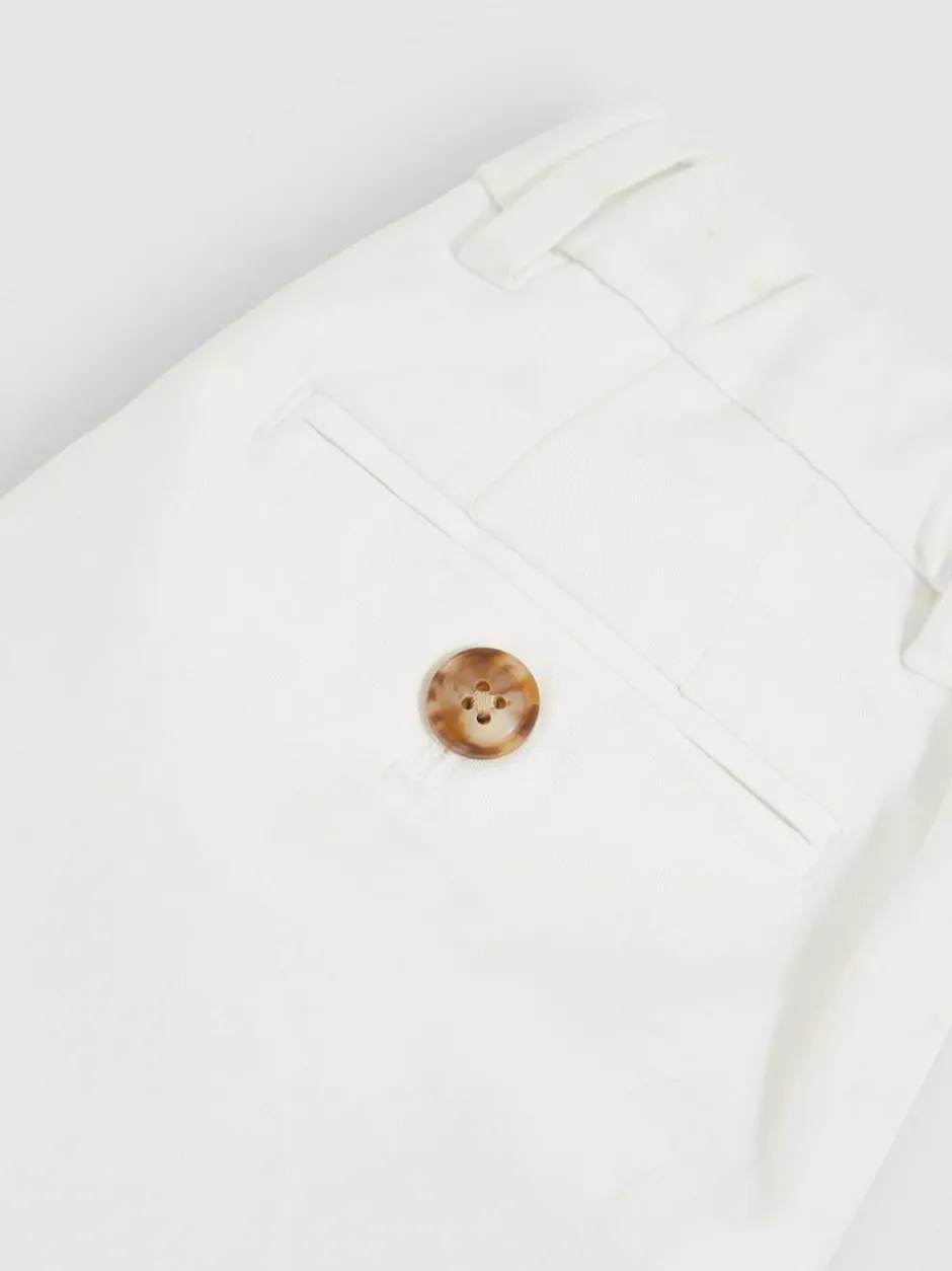 Reiss Wicket 3-9 yrs Cotton Chino Shorts with Stretch White New