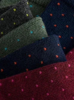 Next Rich Colour Spot Pattern Modal Signature Socks 4 Pack Hot