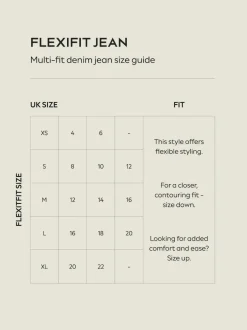 Next High Rise FlexiFit Stretch Pull On Wide Leg Jeans Rinse Blue Online