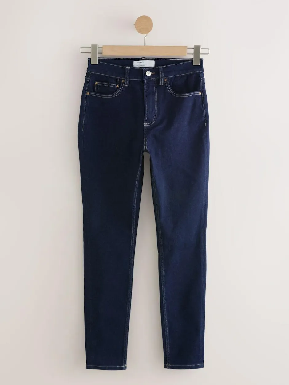 Next Mid Rise Stretch Skinny Jeans Rinse Blue Online