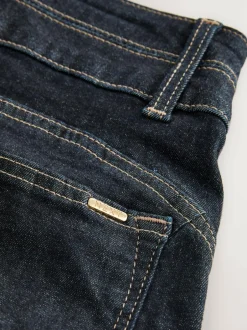 Next Slim Lift and Shape Wide Leg Jeans Rinse Blue