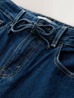 Next Wide Leg Joggers Waist Jeans Rinse Denim